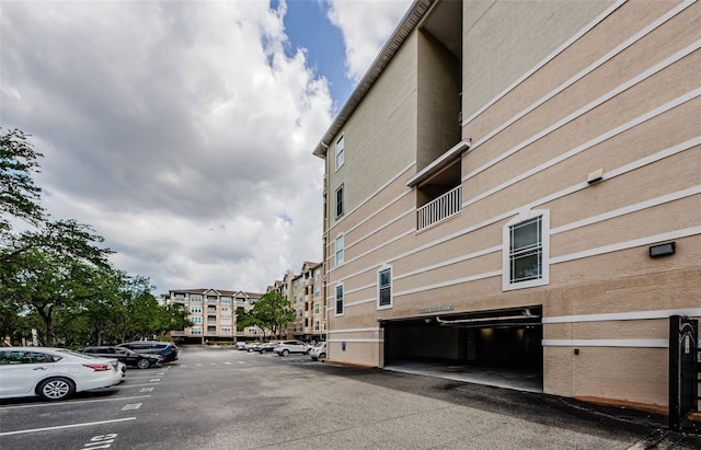view of uncovered parking lot