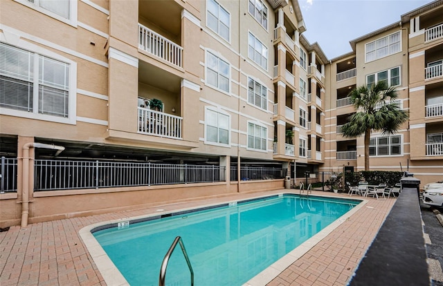 pool with fence