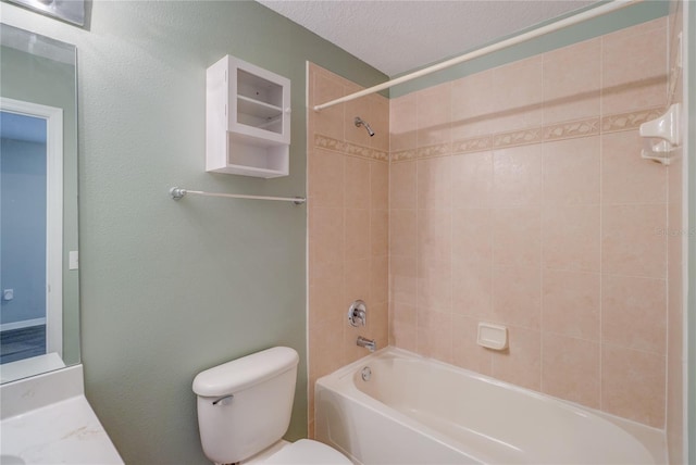 full bath featuring toilet and shower / tub combination