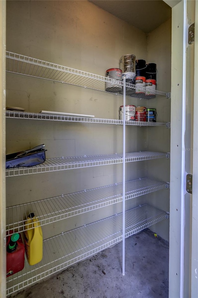 view of pantry