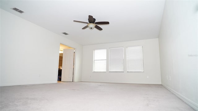 19314 Long Lake Ranch Blvd, Lutz, FL 33558 - unfurnished room with a ceiling fan, light carpet, and baseboards