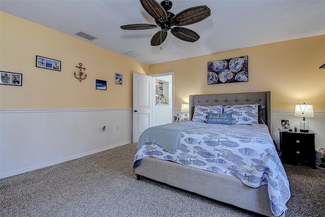 8497 137th St, Seminole, FL 33776 - bedroom featuring visible vents, a ceiling fan, and carpet