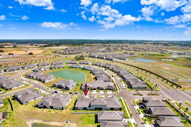 10998 Gable Dig Loop, San Antonio, FL 33576 - aerial view featuring a water view and a residential view
