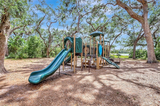 view of community jungle gym
