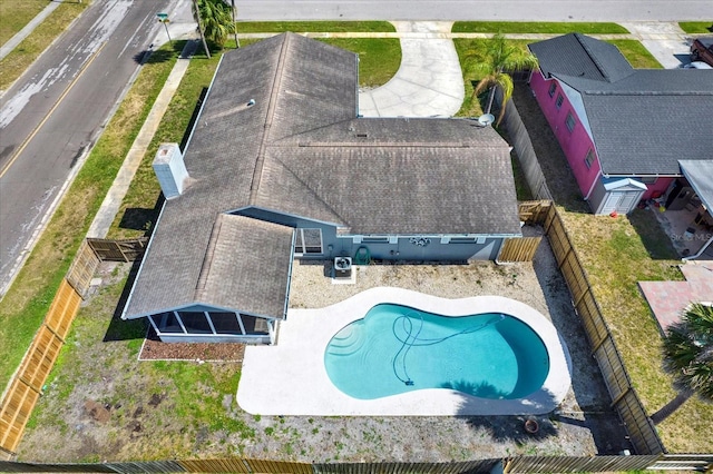 birds eye view of property