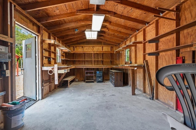 view of storage room