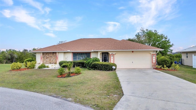 280 Fortaleza St, Punta Gorda, FL 33983 - single story home featuring an attached garage, concrete driveway, and a front yard
