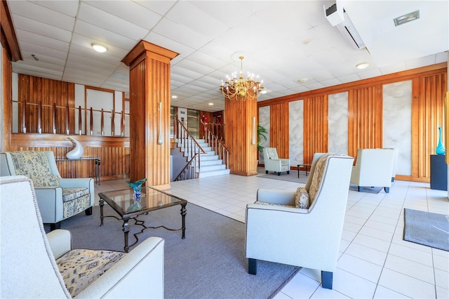 community lobby featuring visible vents and stairs