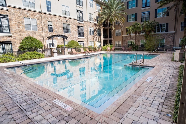 view of pool