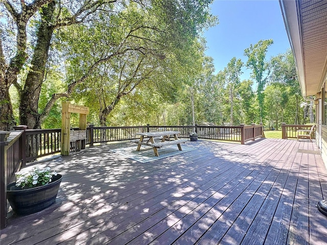 16224 Iola Woods Trl, Dade City, FL 33523 - view of wooden terrace