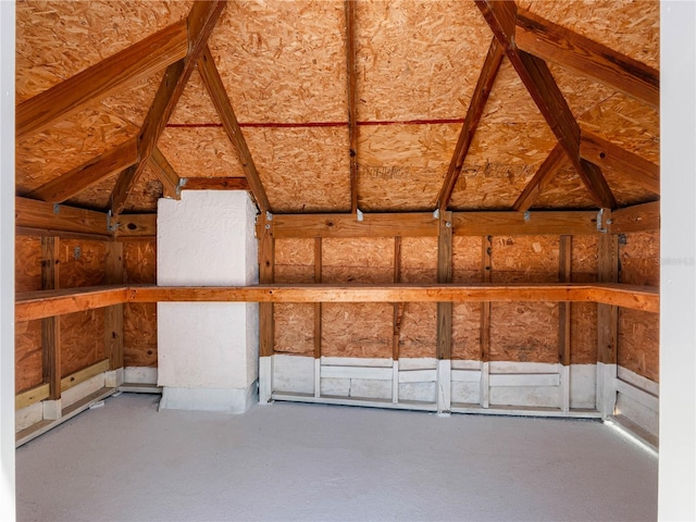 view of storage room