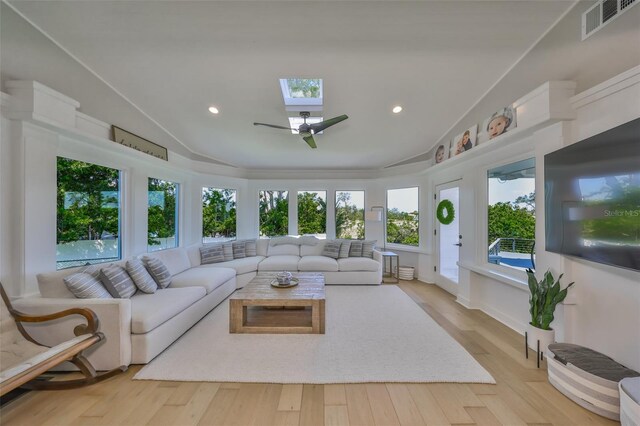 945 Bunker View Dr, Apollo Beach, FL 33572 - sunroom / solarium with a skylight and visible vents