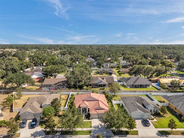 aerial view featuring a residential view