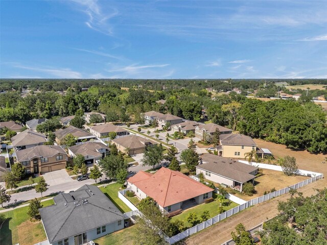 drone / aerial view with a residential view