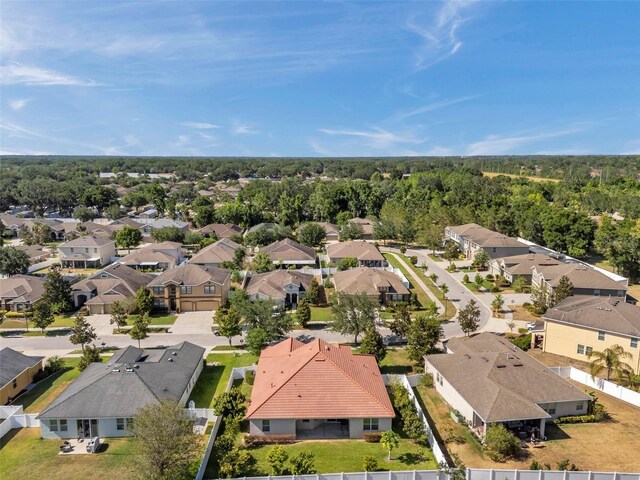bird's eye view featuring a residential view