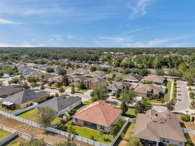 bird's eye view featuring a residential view