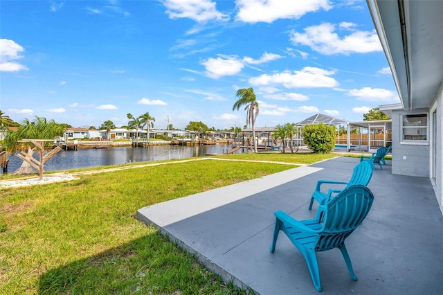 12700 5th Isle, Hudson, FL 34667 - view of patio featuring a water view