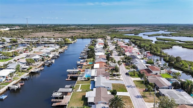 12700 5th Isle, Hudson, FL 34667 - aerial view of residential area featuring a large body of water