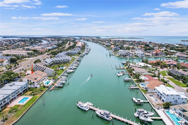 350 Pinellas Bayway S Unit 7, Tierra Verde, FL 33715 - aerial view featuring a water view