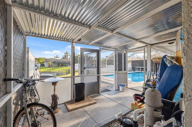 sunroom / solarium with a wealth of natural light