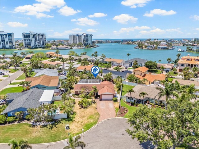 1141 80th Street Ct S, Saint Petersburg, FL 33707 - aerial view of residential area featuring a nearby body of water