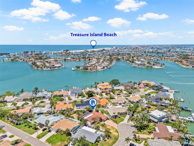1141 80th Street Ct S, Saint Petersburg, FL 33707 - aerial perspective of suburban area with a nearby body of water