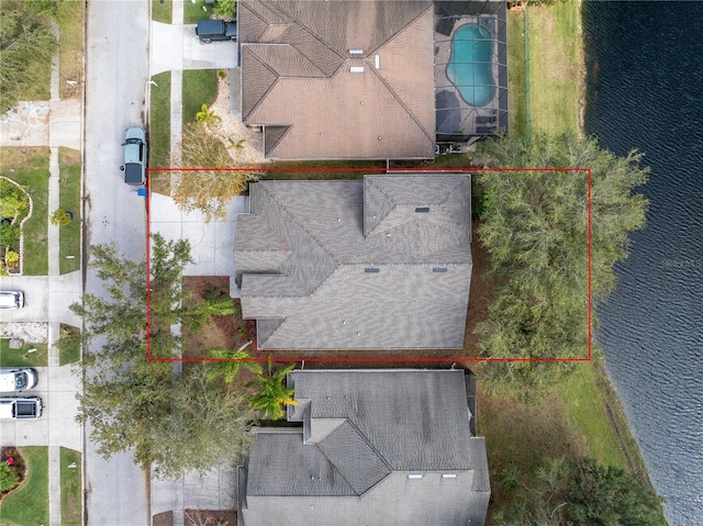 10506 Sky Flower Ct, Land O Lakes, FL 34638 - bird's eye view featuring a water view