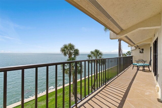 7540 Sunshine Skyway Ln S # 219, Saint Petersburg, FL 33711 - balcony featuring a water view