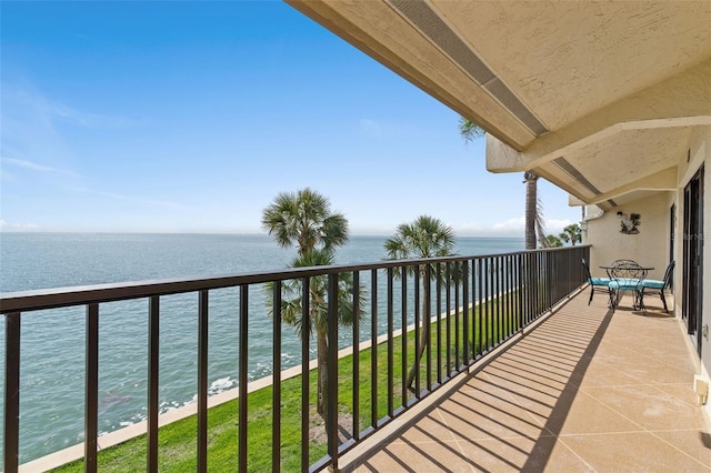 7540 Sunshine Skyway Ln S # 219, Saint Petersburg, FL 33711 - balcony featuring a water view