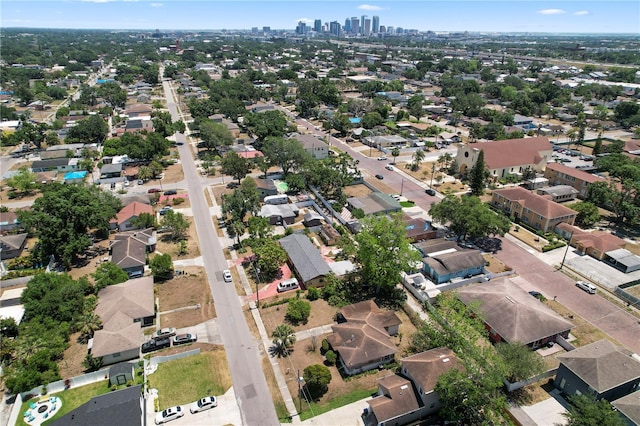 bird's eye view with a residential view