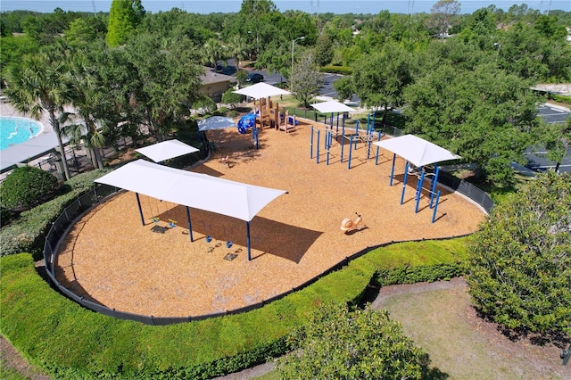 1723 Whitewillow Dr, Wesley Chapel, FL 33543 - bird's eye view of a park