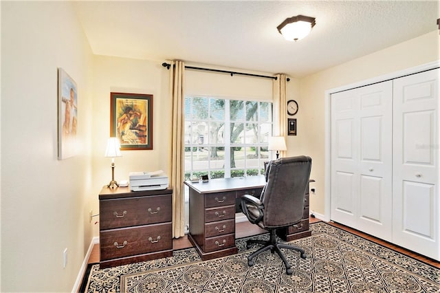 3023 Bent Creek Dr, Valrico, FL 33596 - office with baseboards and wood finished floors
