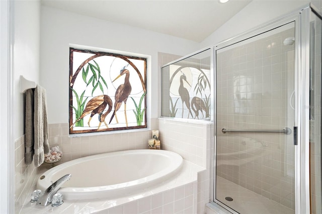 3023 Bent Creek Dr, Valrico, FL 33596 - full bath with a garden tub, a stall shower, and plenty of natural light