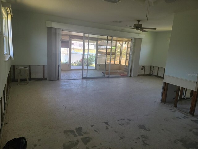 5105 Bonito Dr, New Port Richey, FL 34652 - empty room with visible vents and a ceiling fan