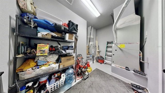 storage room featuring visible vents