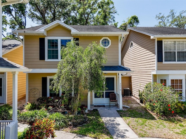 3078 Pointer Dr, Palm Harbor, FL 34683 - view of front of house featuring central AC unit