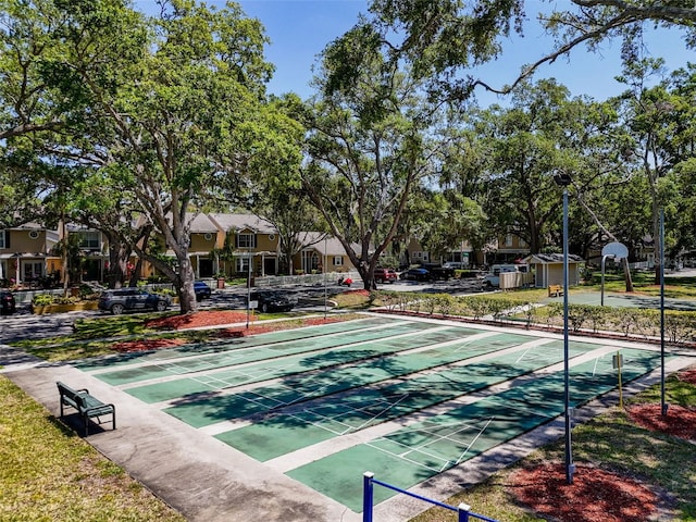 3078 Pointer Dr, Palm Harbor, FL 34683 - surrounding community featuring shuffleboard and a residential view