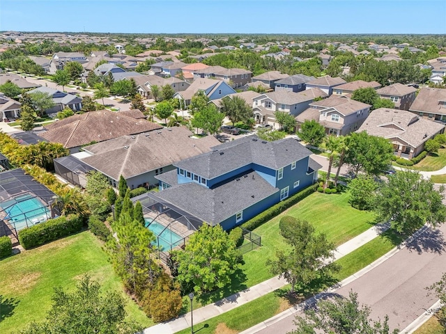 birds eye view of property featuring a residential view