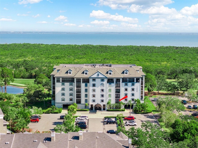 14820 Rue De Bayonne Unit 208, Clearwater, FL 33762 - birds eye view of property with a water view