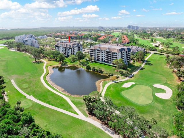 14820 Rue De Bayonne Unit 208, Clearwater, FL 33762 - birds eye view of property with view of golf course and a water view