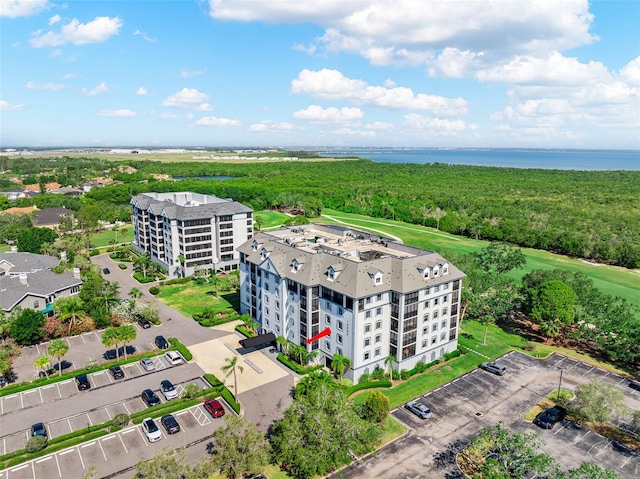 14820 Rue De Bayonne Unit 208, Clearwater, FL 33762 - drone / aerial view with a water view and view of golf course
