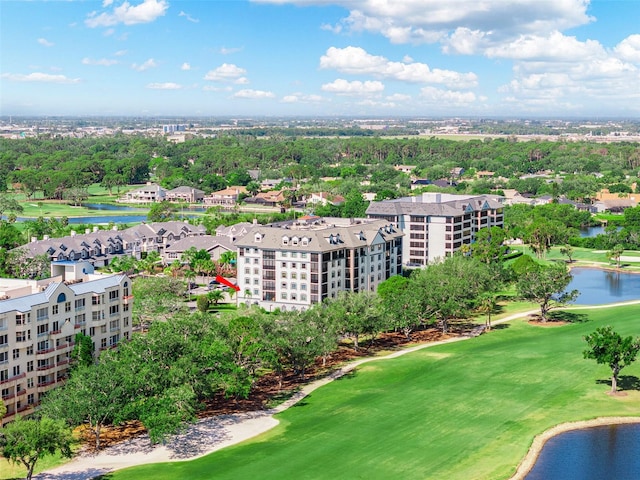 14820 Rue De Bayonne Unit 208, Clearwater, FL 33762 - bird's eye view with a water view and golf course view