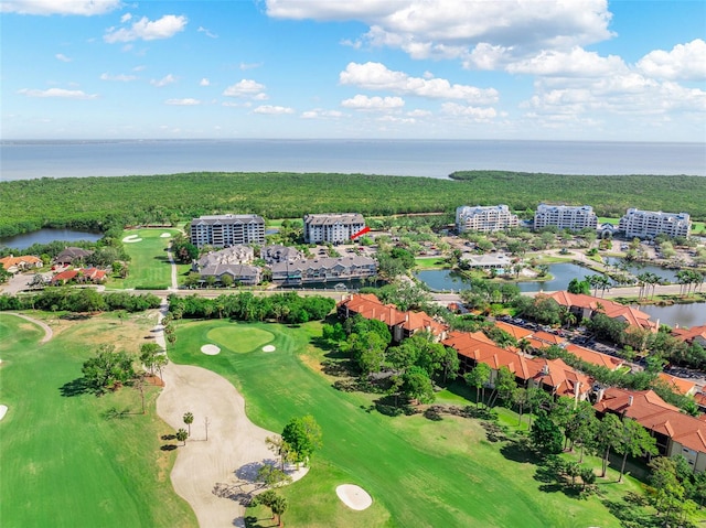 14820 Rue De Bayonne Unit 208, Clearwater, FL 33762 - aerial view featuring a water view and golf course view