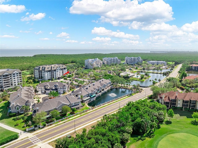 14820 Rue De Bayonne Unit 208, Clearwater, FL 33762 - birds eye view of property with a water view and golf course view