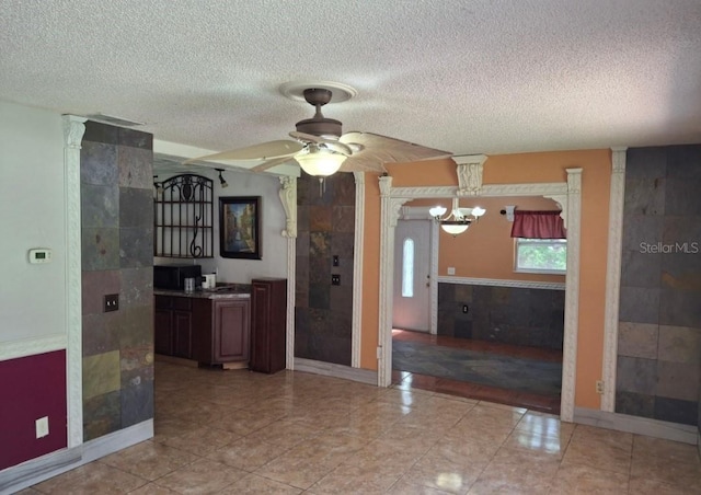 11305 SW 186th Cir, Dunnellon, FL 34432 - kitchen featuring ceiling fan and a textured ceiling