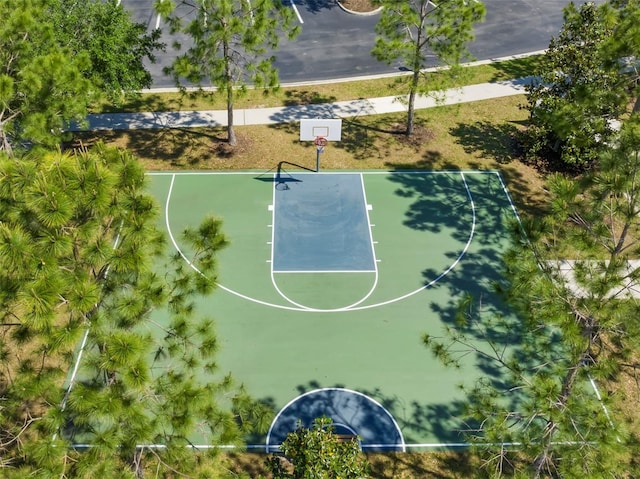 view of sport court with community basketball court