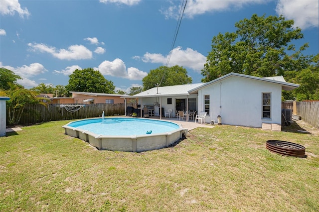 2153 Catalina Dr N, Clearwater, FL 33763 - view of pool with cooling unit and a patio