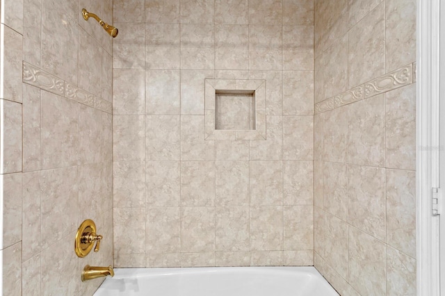 bathroom featuring shower / bath combination