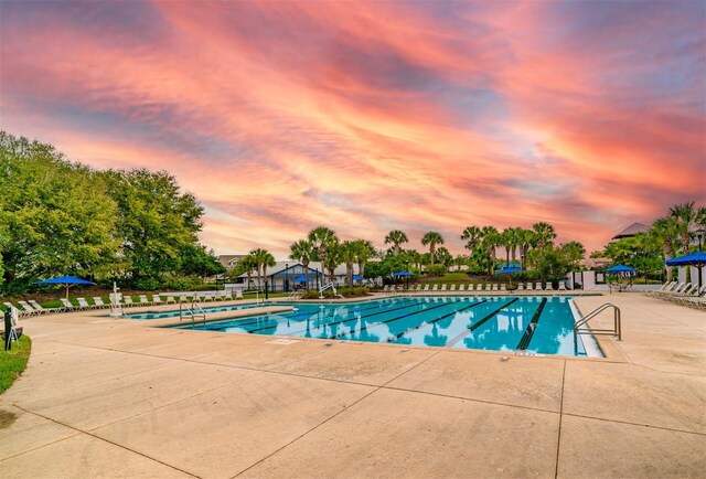 pool featuring a patio