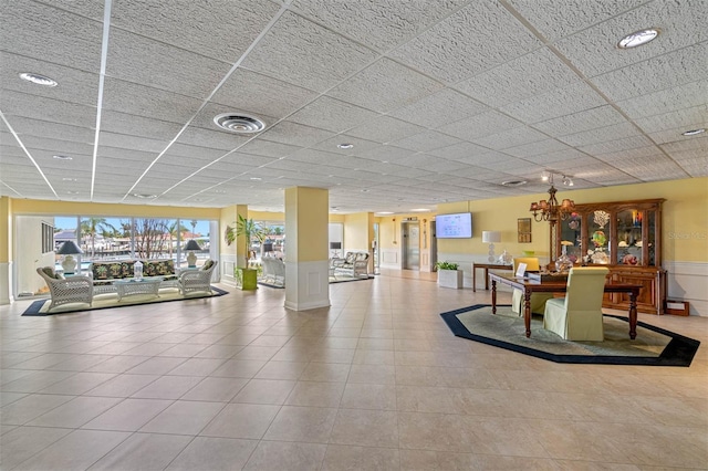 lobby with visible vents